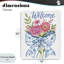 Bow & Flowers Welcome Canvas, conception par Deb Strain-718654108