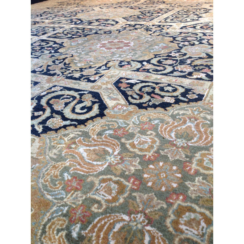 One-of-a-Kind Rectangle 9'3" X 12'2" Hand Knotted Area Rug