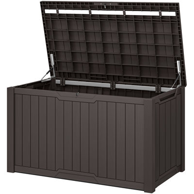 Edrosie Inc 270 Gallons Water Resistant Resin Lockable Deck Box