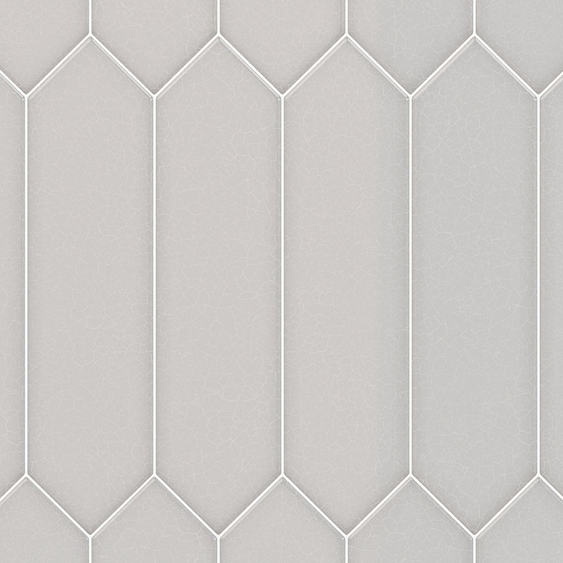 Saloni 3" x 12" Ceramic Subway Tile, Gray