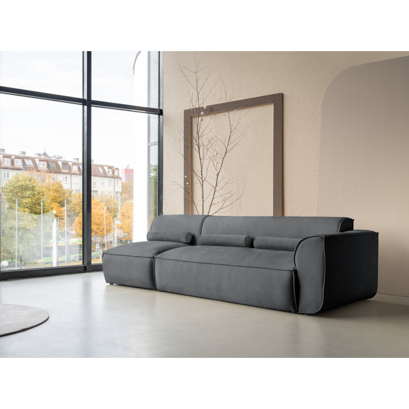 Flex Felix 3 Seater Seating Component, Right Hand Facing, Dark Grey