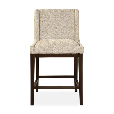 Upholstered Bar Stool with Solid Wood Frame