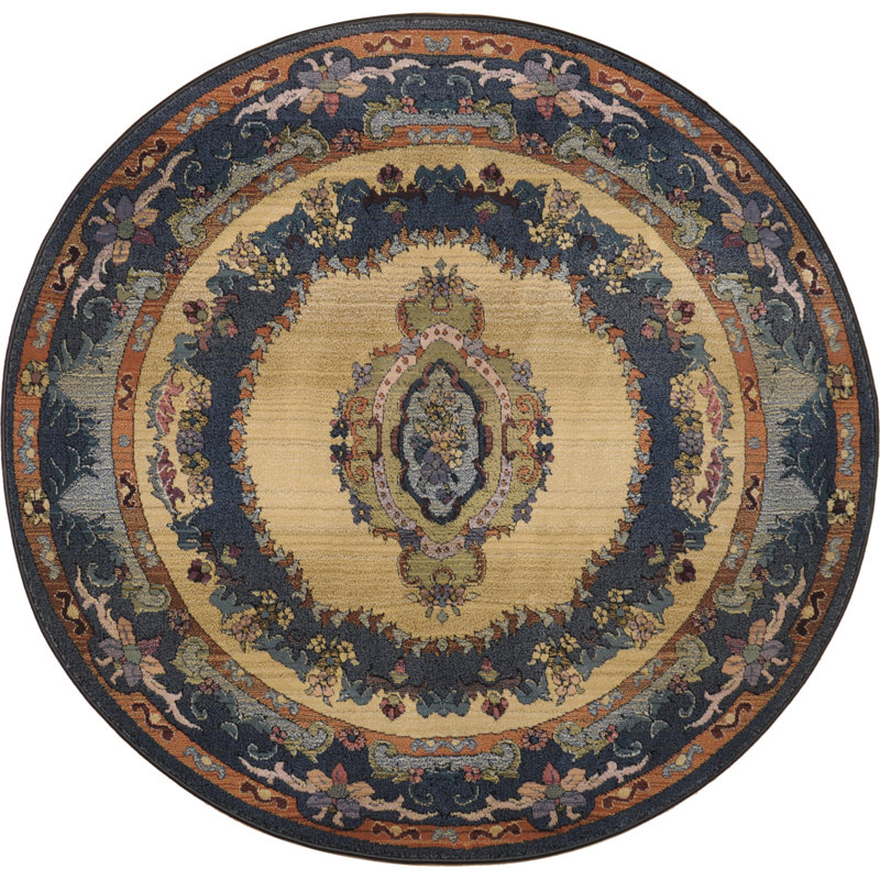 Haque Oriental Area Rug, Round 200cm