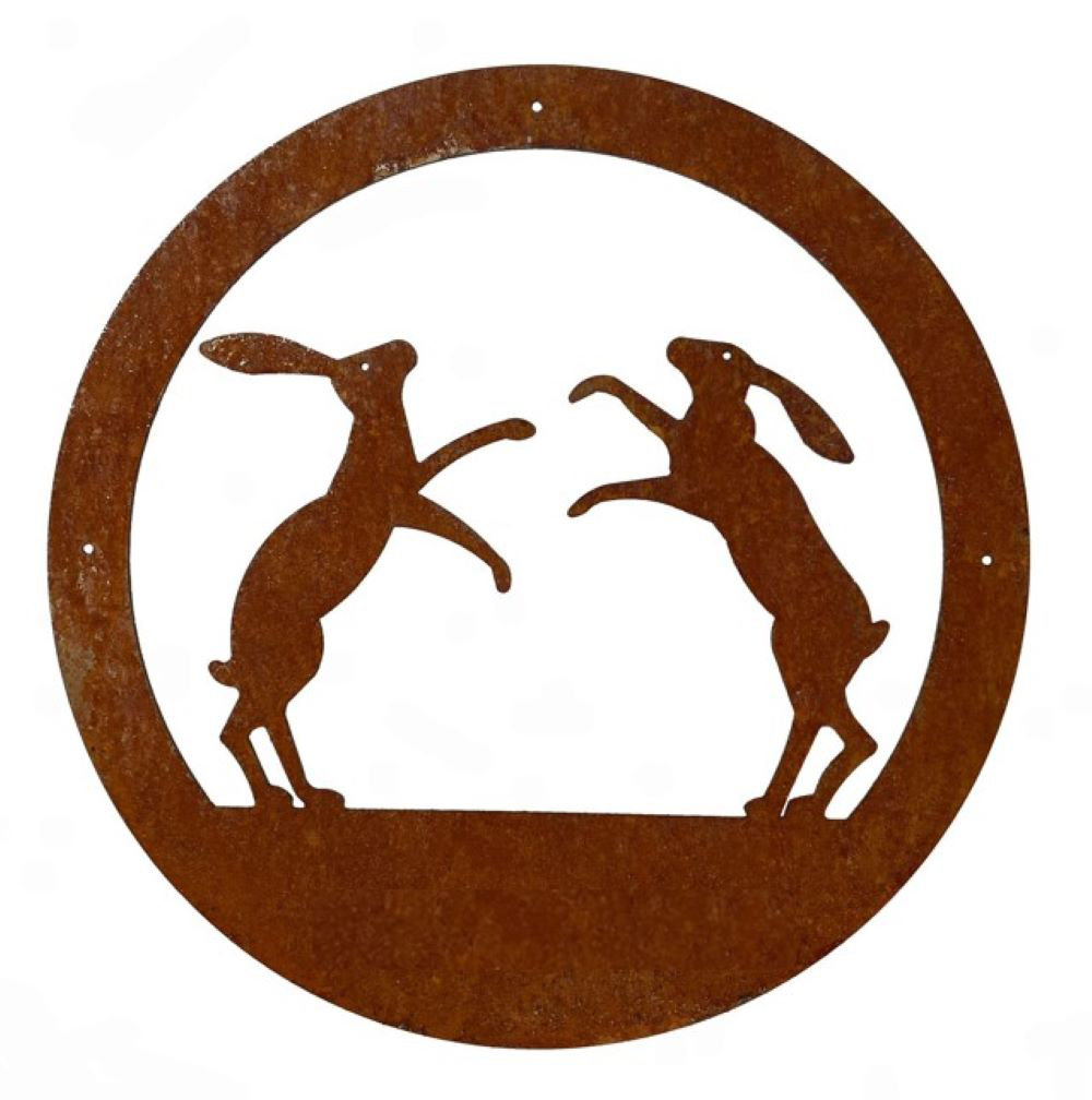 Boxing Hares Wall Décor