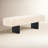 Trudie Faux Shearling Upholstered Solid Rubberwood Bench -313535319