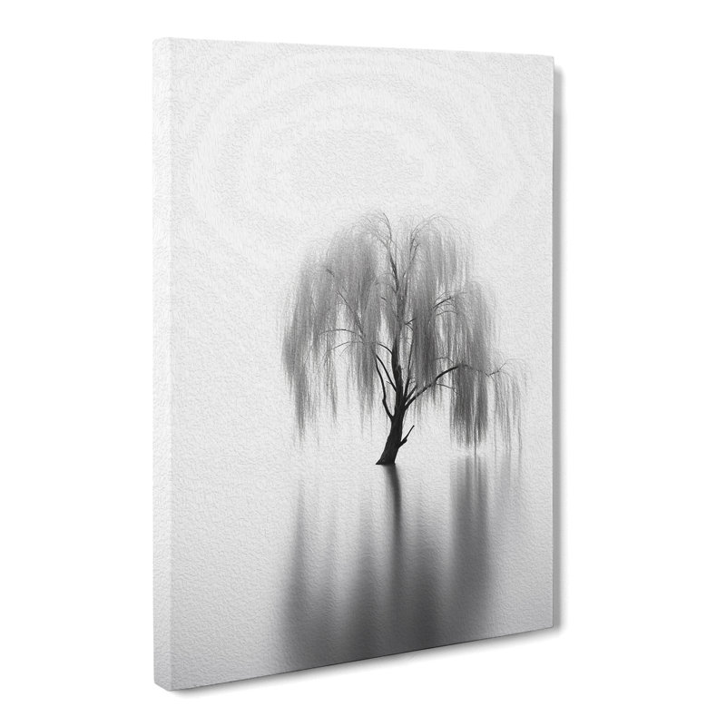 Weeping Willow Minimalism No.2 - Wrapped Canvas, 50cm H x 35cm W x 3cm D