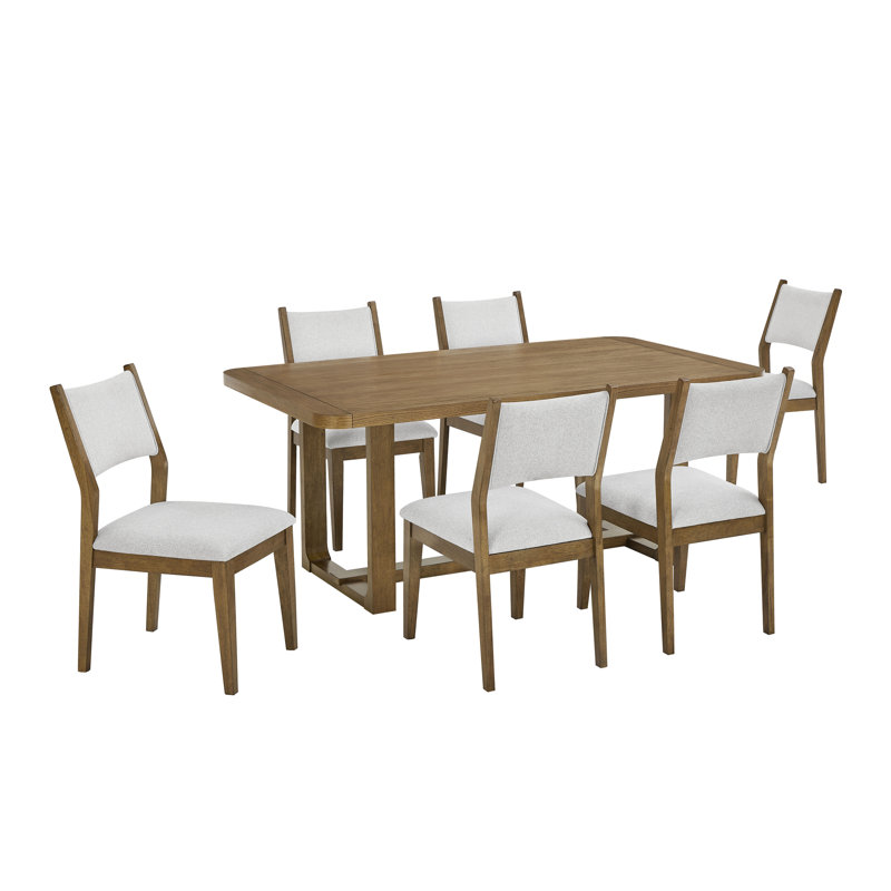 Ensemble de salle à manger 7 pièces Darla, 7 pièces : table, 6 chaises
