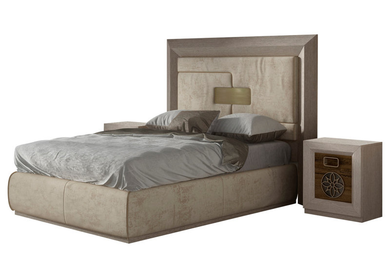 Klass 3 Piece Upholstered Bedroom Set, King