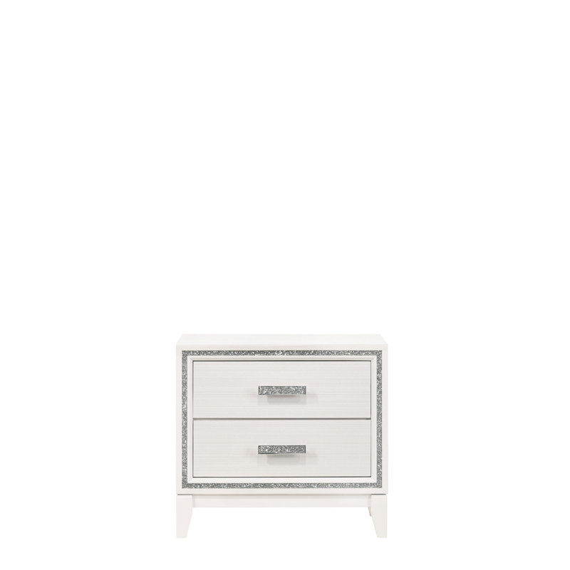 Haiden White Finish Nightstand