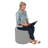 Pro Series Upholstered Round Ottoman 18" Height-101256114