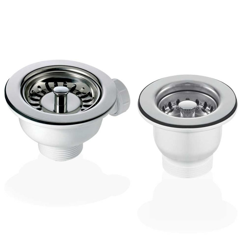 90 & 65Mm Basket Strainer Waste For Astini, RAK, Rangemaster Ceramic Sink 6FC9AB6783504FCDAB266169EA86DF29, Chrome
