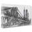 Brooklyn Bridge In New York In Abstract - Wrapped Canvas Print-55312925