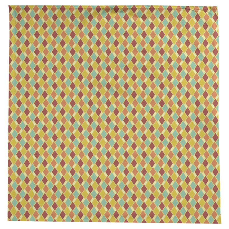 Nappe diamants Leffel, Jaune et orange
