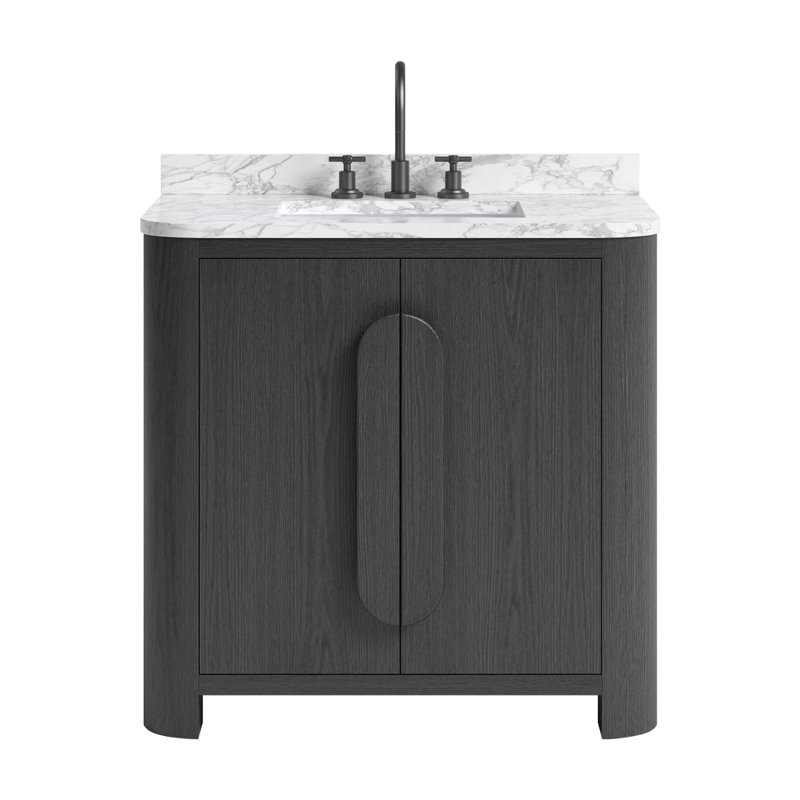 Harper Vanity, 36" W, Carrara Marble