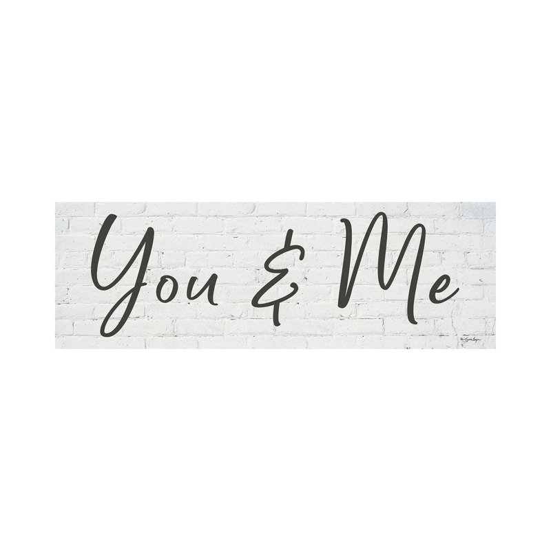 You And Me by Susie Boyer - Wrapped Canvas Panoramic Gallery-Wrapped Canvas Giclée, 30.48 cm H x 91.44 cm W x 1.91 cm D