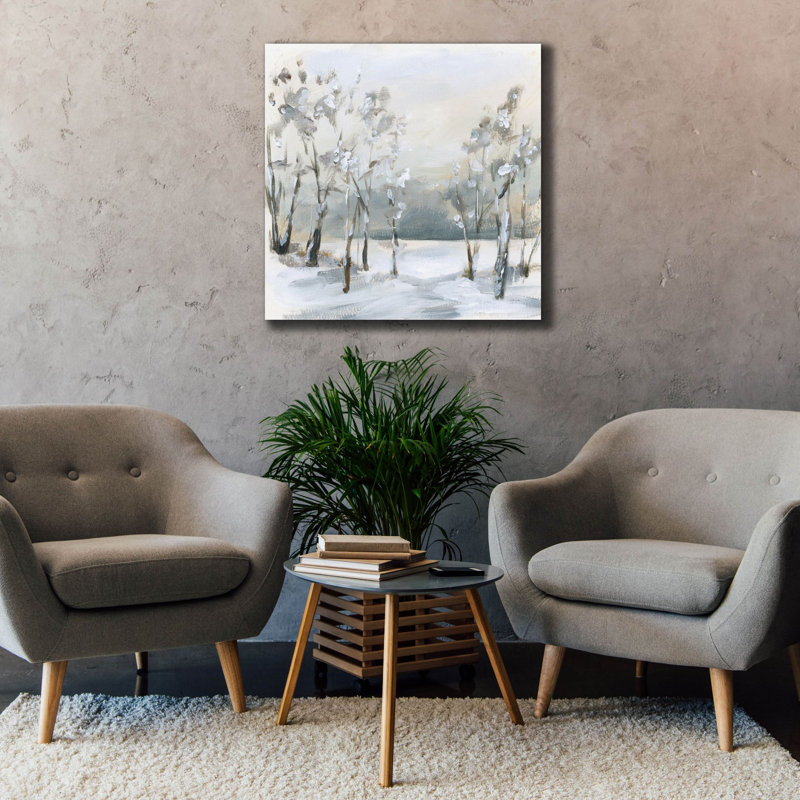Toile épique Graffiti «Snowy Winter Trees» par Katrina Pete, 12 po x 12 po, H 37 po x l 37 po x P 1,5 po