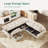  Wynter U-Shaped Corduroy Modular Sectional with Storage-1555775012-1555775009