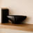 Modern Ceramic Sculptural Decorative Bowl for Home Decor - Minimalist Centerpiece Accent Bowl for Console Table or Living Room - 16", Black
