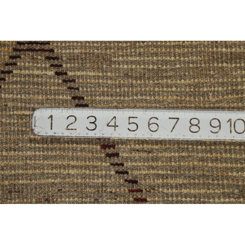 Tapis oriental marocain en laine fabriqué à la main à motif de treillis 7 x 9