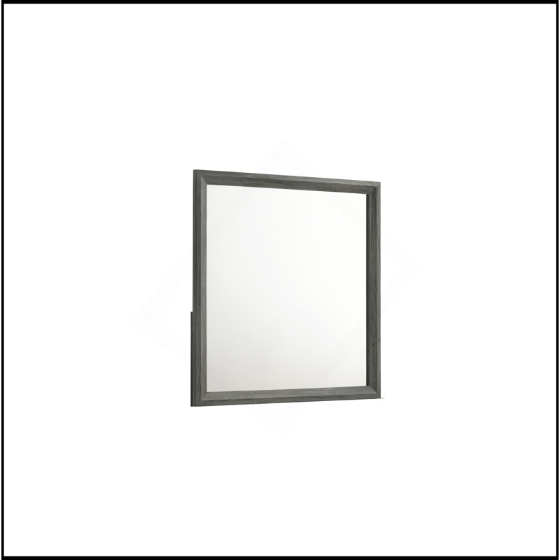 Miroir de style moderne en bois gris