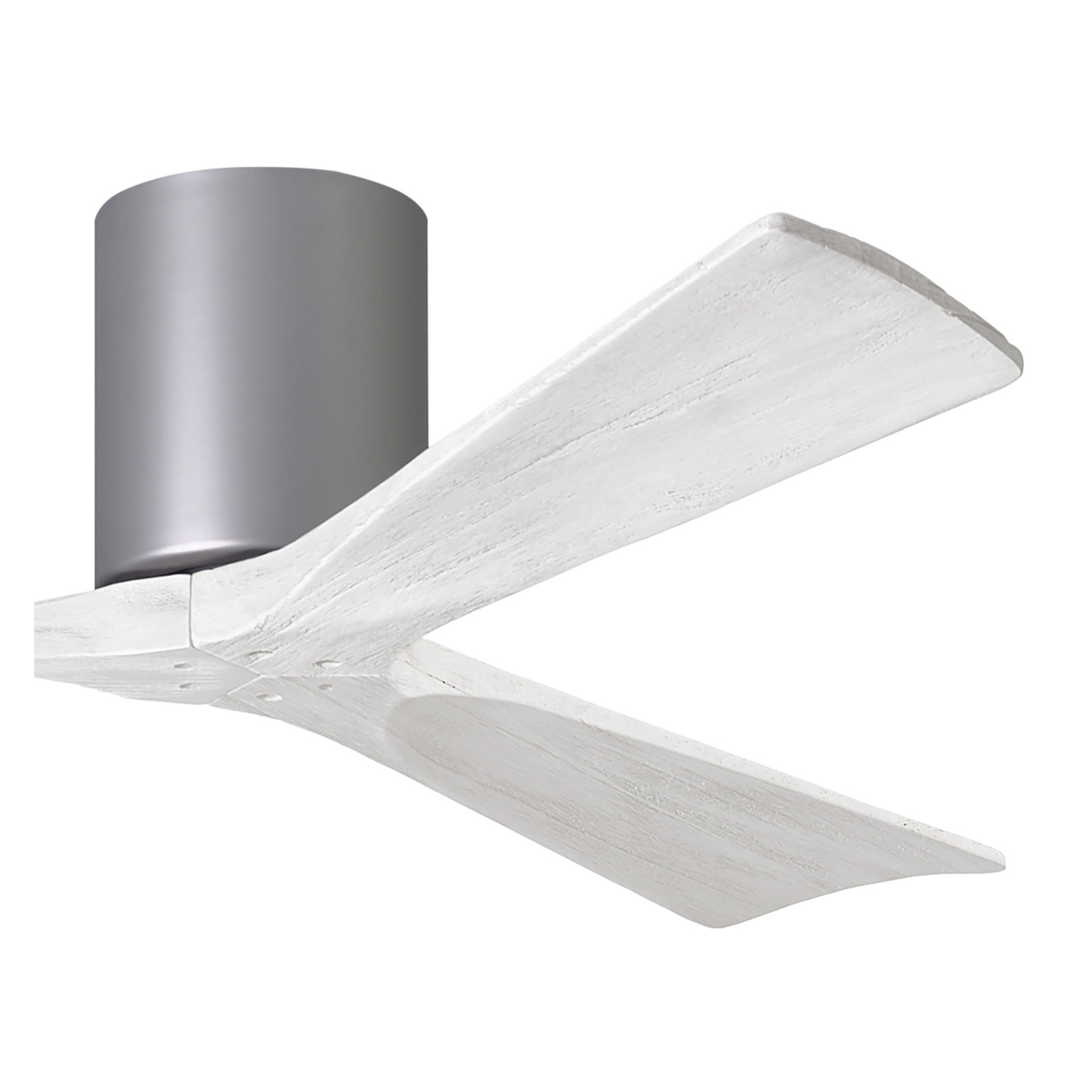 Olivier 3 Blade Ceiling Fan, Brushed Nickel, Matte White, 52"