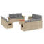  Ensemble de canapé de jardin modulaire en PE rotin beige-1611773763-1611773767