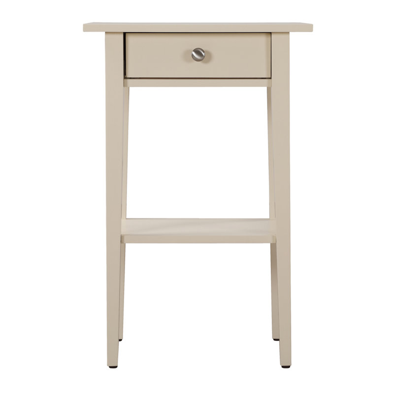 Table de chevet élégante et contemporaine, Beige