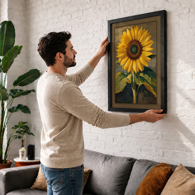 Sunflower Study Botanical - Print, Unframed, A3 - 42.0 x 29.7 cm