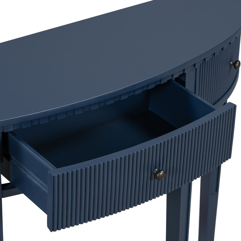 Console de rangement avec trois tiroirs Crestview, Marine
