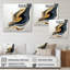 Art liquide noir, blanc et or III - peinture sur toile-1185142181-1185142188