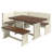 Corner Dining Set Delija White Distressed | August Grove®-751878036-751878039