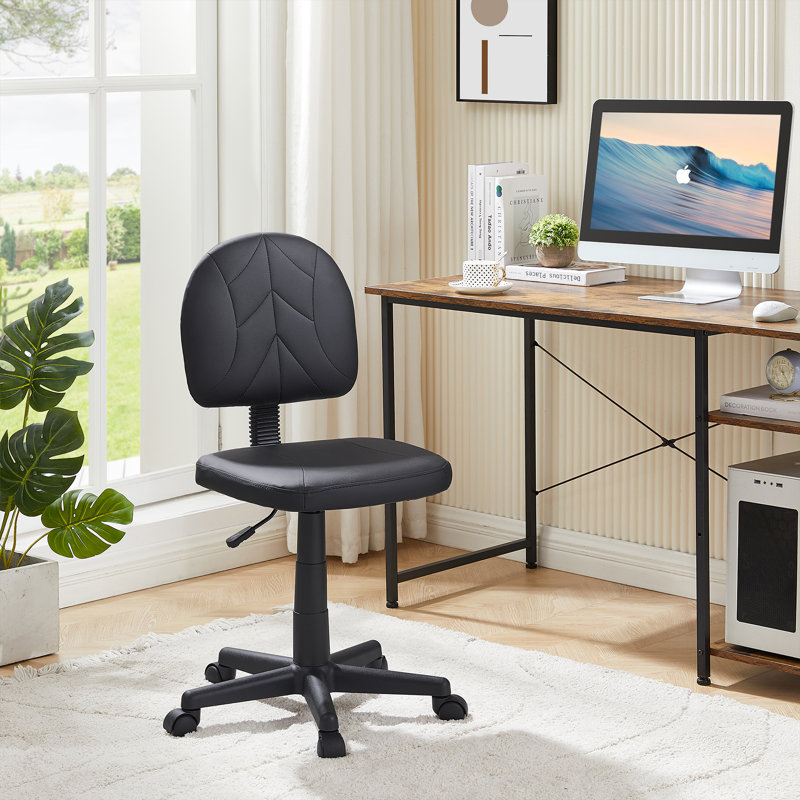 Fauteuil actif à hauteur réglable avec roulettes Langstyn, 23.8", Noir