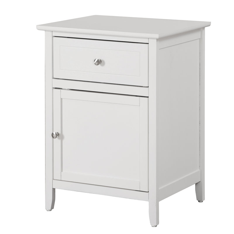 Table de chevet de charme, Blanc