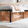 Lutherville 14'' Black Metal Platform Bed Frame With Steel Slat Support, No Box Spring Needed