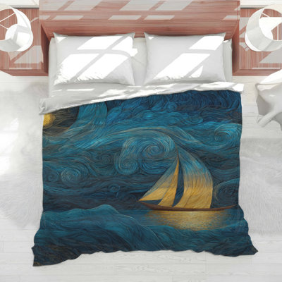 Sailboat Bedding Nautical Comforter Art Deco
