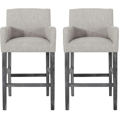 Set Of 2 Upholstered Counter Stools -  Corrigan StudioÂ®, 90B2C621727C45FE9EFC22F10D6E221D