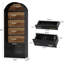 Utilitarian Style Display Shelf,Sturdy Arched Bookcase,Elegant Bookshelf-1016732237