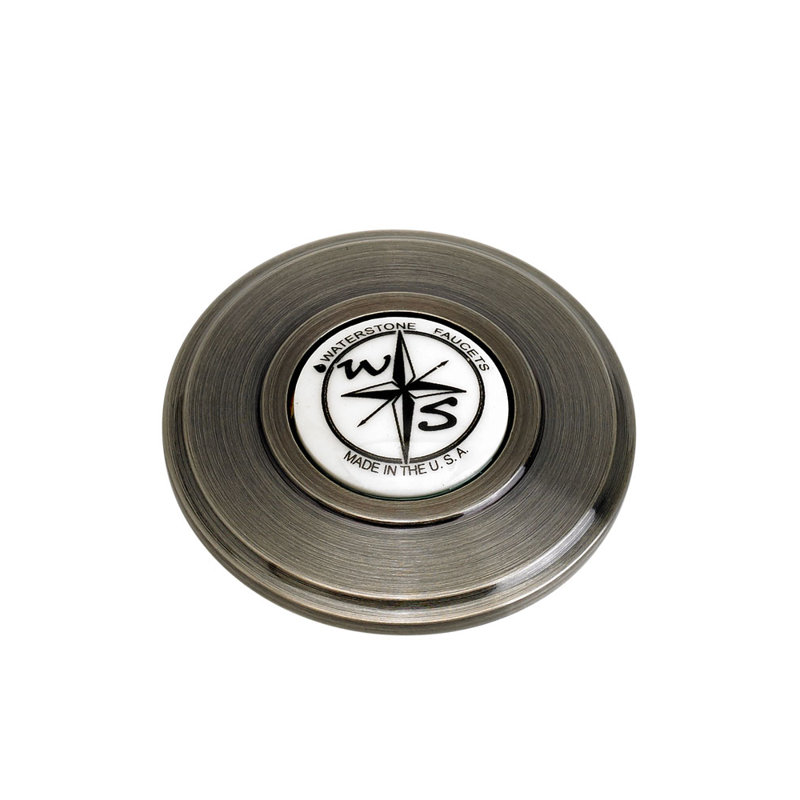 Traditional Sink Hole Cover - Compass Button