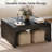 39.4-Inch Fluted Coffee Table