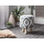 Dunkelberger 33cm Wide Round Ikat Standard Ottoman