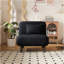 Fauteuil-lit convertible de 31,5 po, canapé-lit à trois volets avec dossier et coussin réglables, canapé-lit de loisirs avec structure en acier robuste pour la maison et le bureau, fauteuil-lit confortable noir