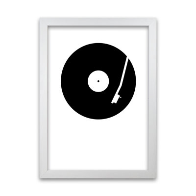 Black And White Abstract Vinyl - Print