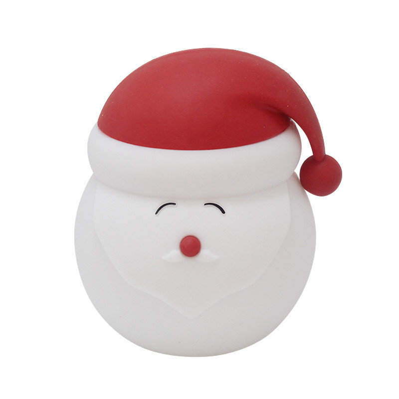 Lumières décoratives de Noël Père Noël et veilleuses en silicone