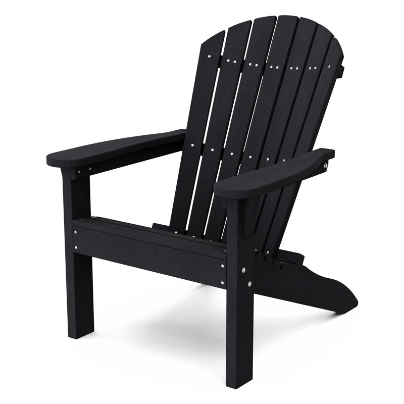 Heritage Outdoor Adirondack Chair, Black