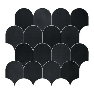 Carreau de mosaïque auto-adhésif en pierre 10,9 po x 11,4 po