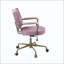 Chaise de bureau en cuir fleur-876347619