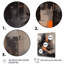 Tapisserie architecturale noire et orange, reproduction sur toile-88537981-88537982