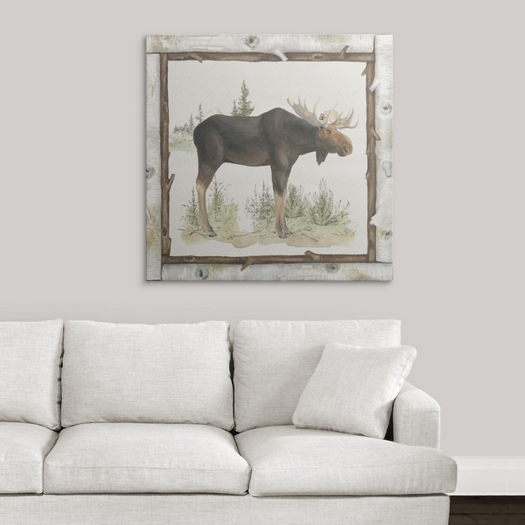 «Family Cabin III» par Sanaa, impression de Beth Grove, H 35 po x l 35 po x P 1,5 po, Toile