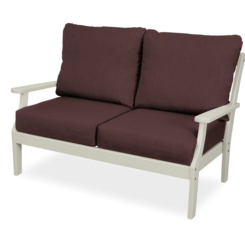 Yacht Club Deep Seating Loveseat, Sand Castle, Ash Charcoal Revolution®