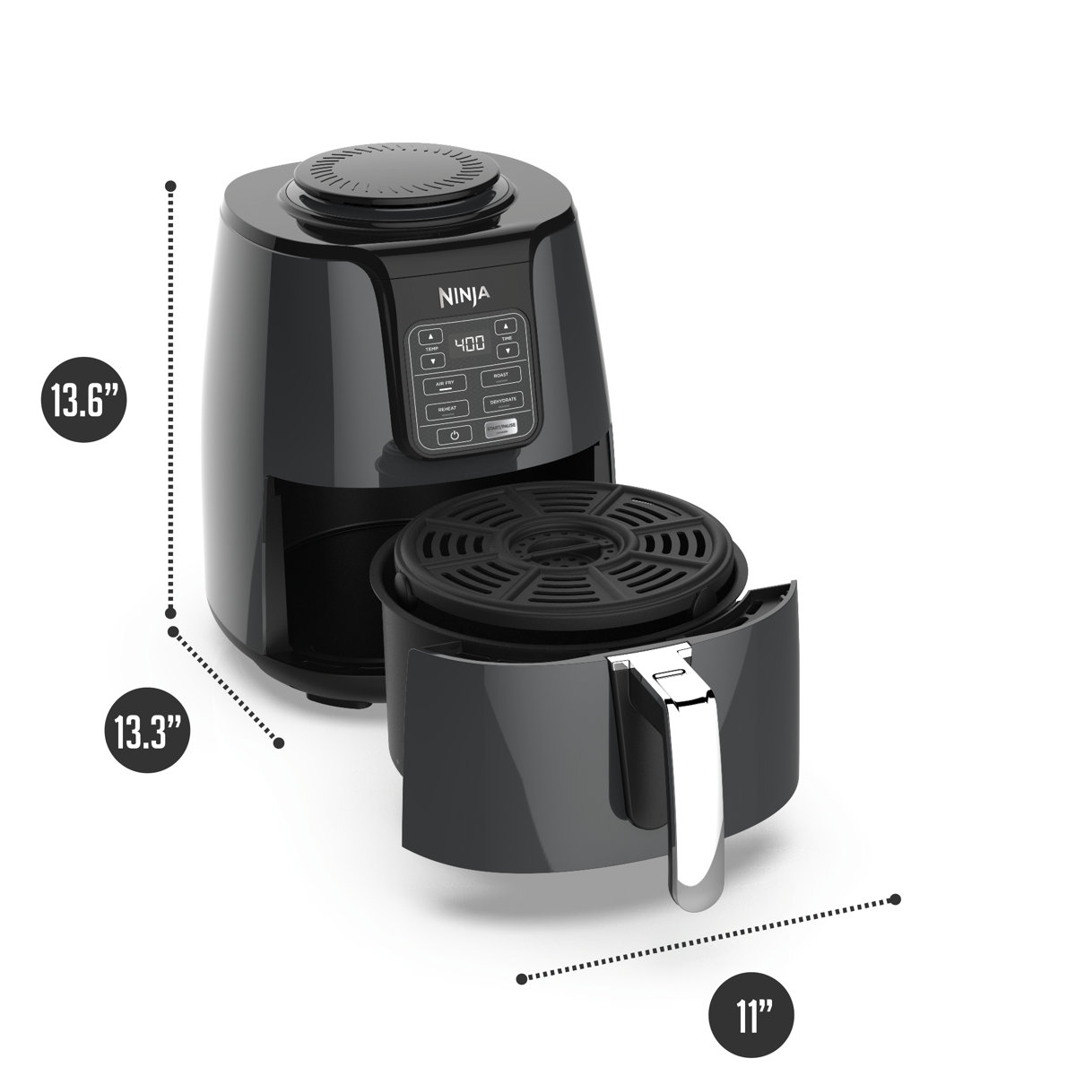 Ninja® 4-in-1 4-Quart Compact Air Fryer with Air Fry, Roast, Reheat, and Dehydrate Functions